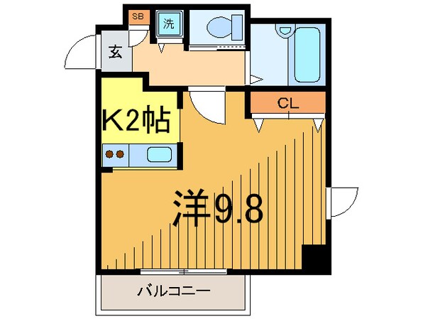 レニエ・ラ・ヴェルトゥの物件間取画像